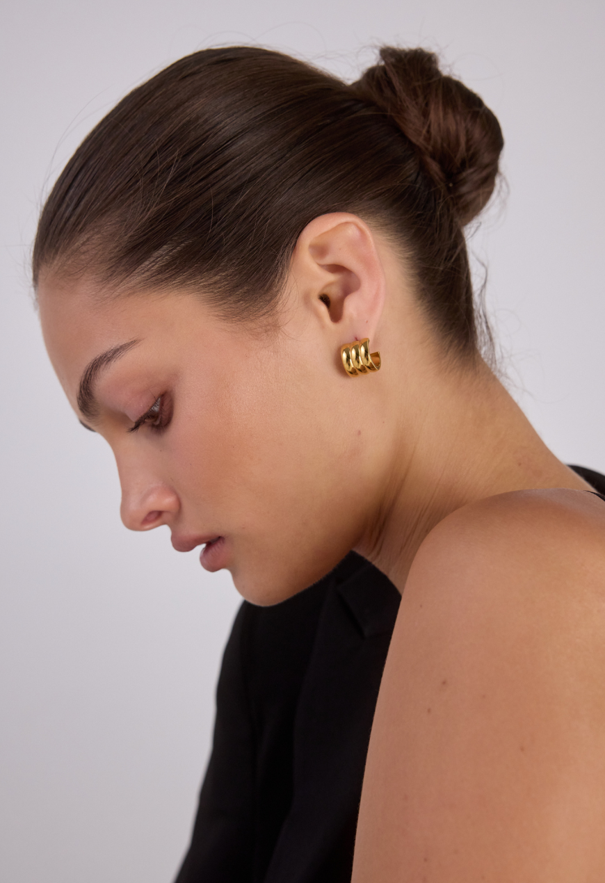 Liv Hoop Earrings | 18K Gold