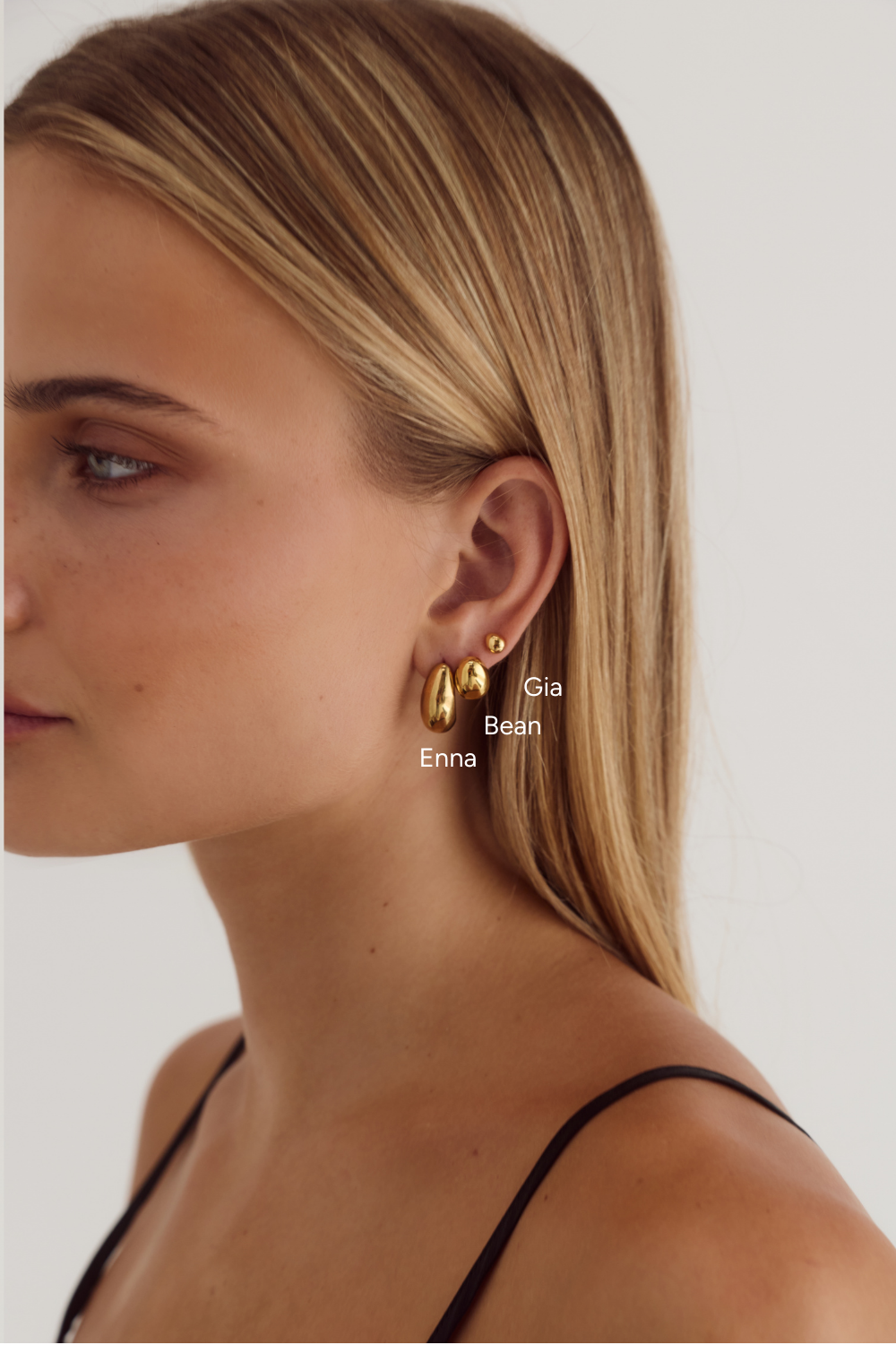 Bean Earrings | 18K Gold