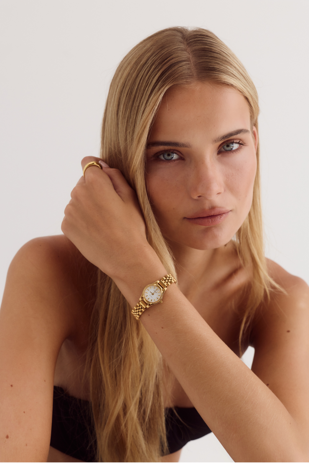 Isobel Watch | White | 18K Gold