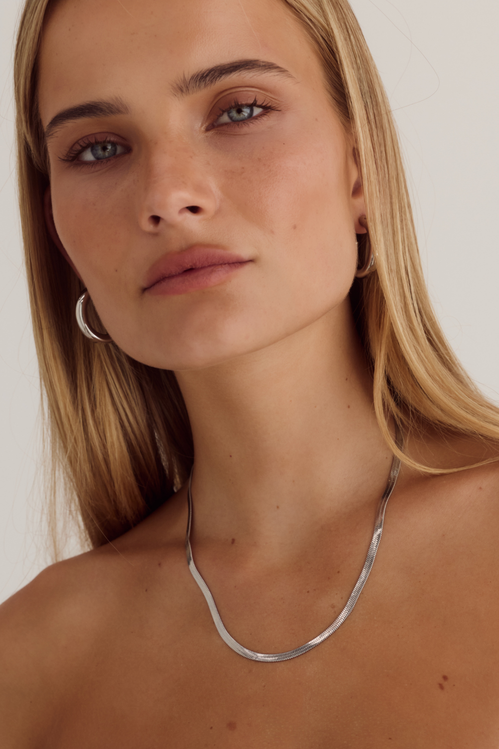 Beau Snake Necklace | Silver
