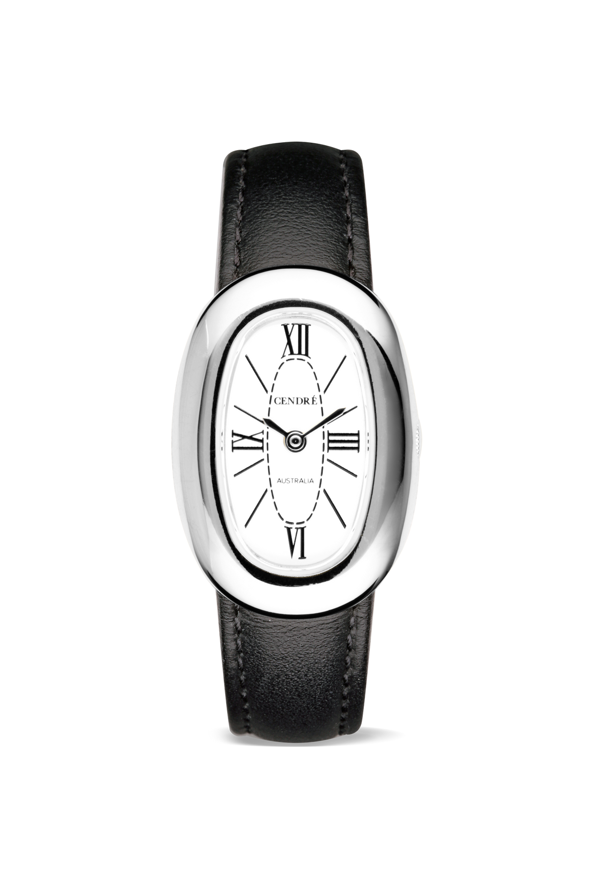 Bridgette Watch | Silver | Smooth Black