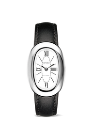 Bridgette Watch | Silver | Smooth Black