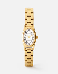 Emmeline Watch | White | 18K Gold