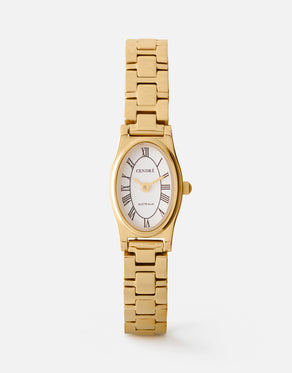Emmeline Watch | White | 14K Gold