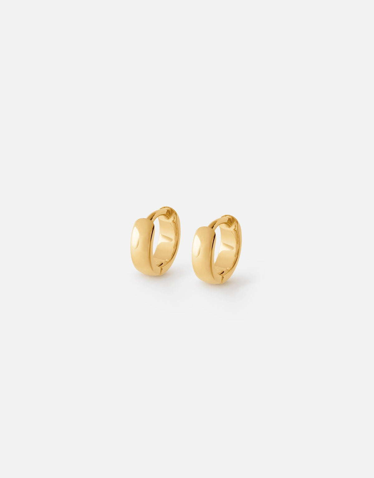 Bianca Huggie Earrings | 18K Gold