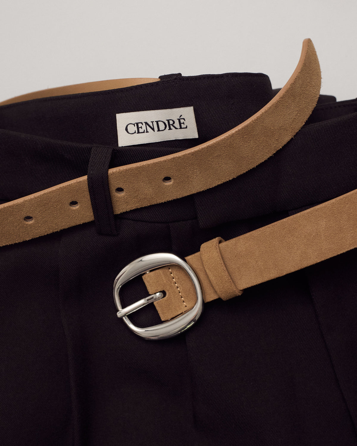 Bennet Belt | Blonde Suede | Silver