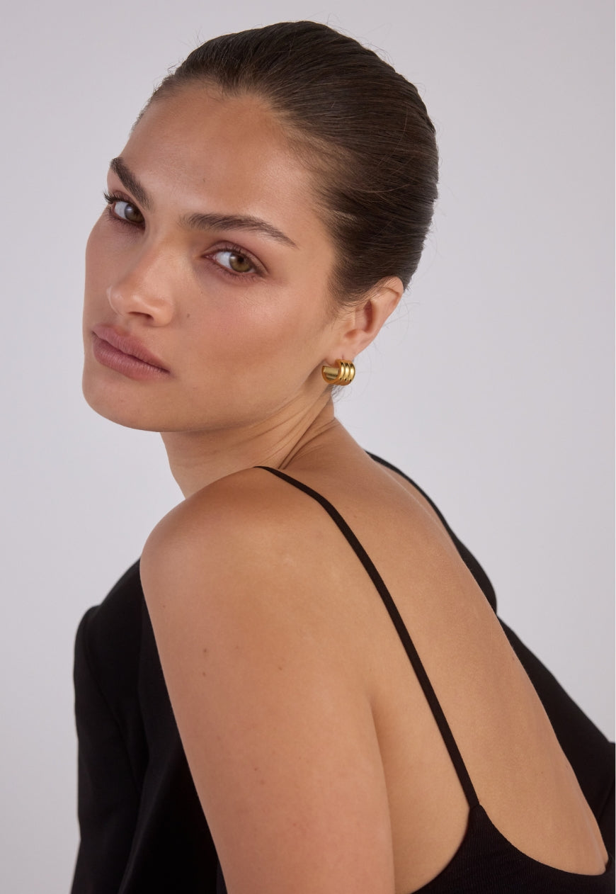 Liv Hoop Earrings | 18K Gold