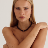 Constance Necklace | Black Agate