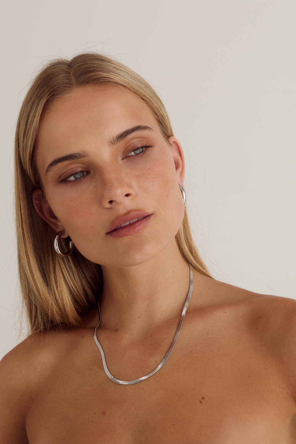Beau Snake Necklace | Silver