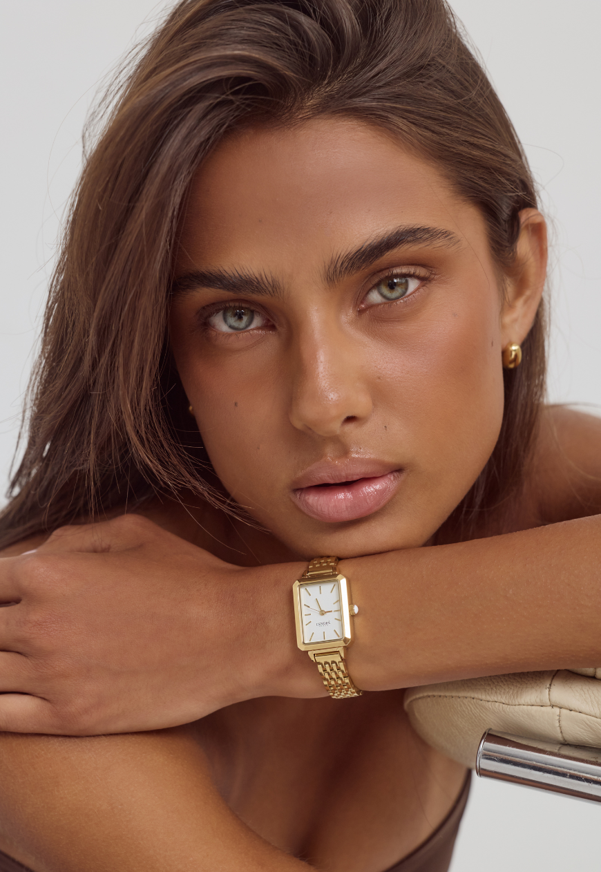 Mason Watch | White | 14K Gold
