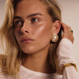 Rue Cler Pearl Earrings | 18K Gold
