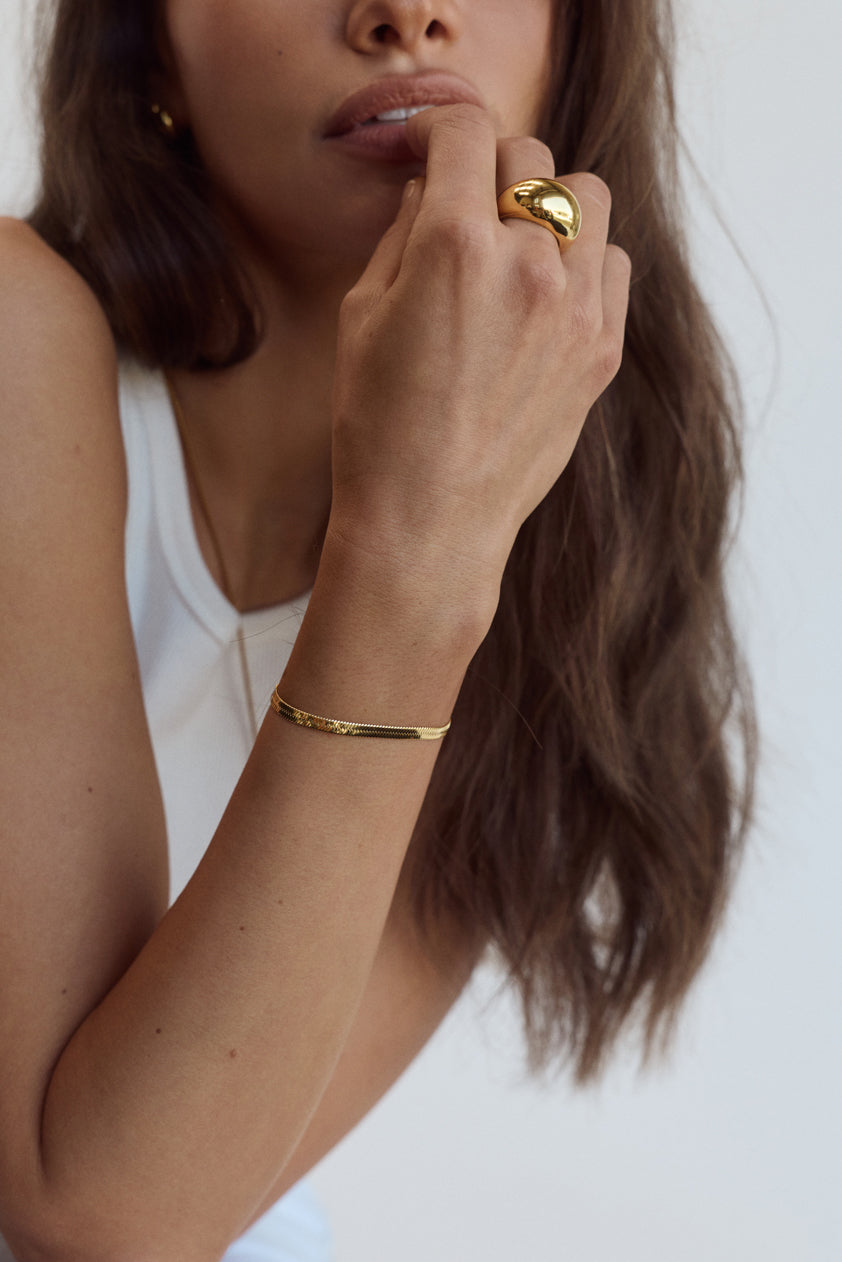 Beau Snake Bracelet | 18K Gold