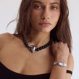 Plaza Necklace | Silver