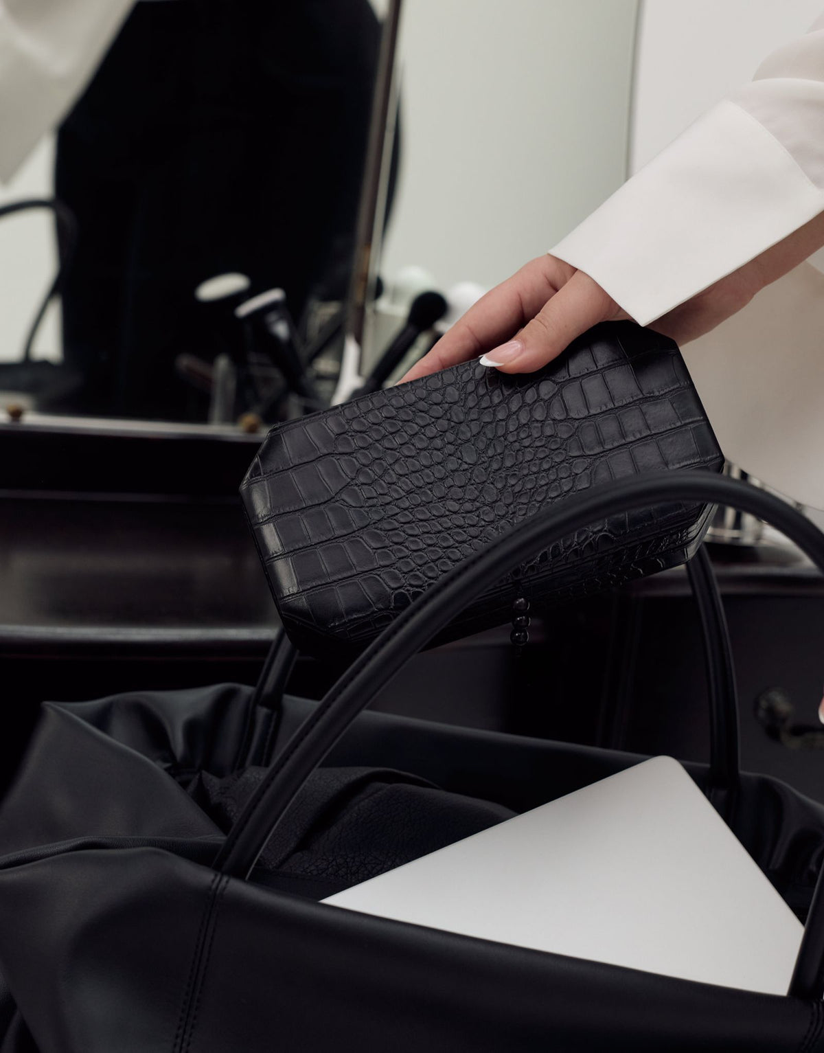 Dorothy Jewellery Box | Black Croc