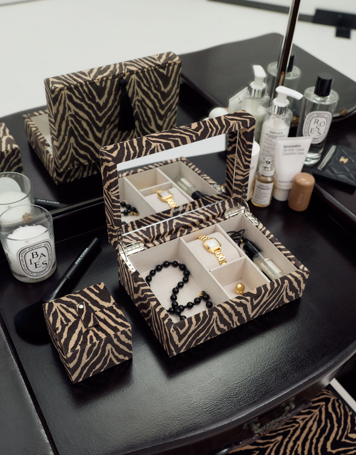 Margot Jewellery Box | Zebra