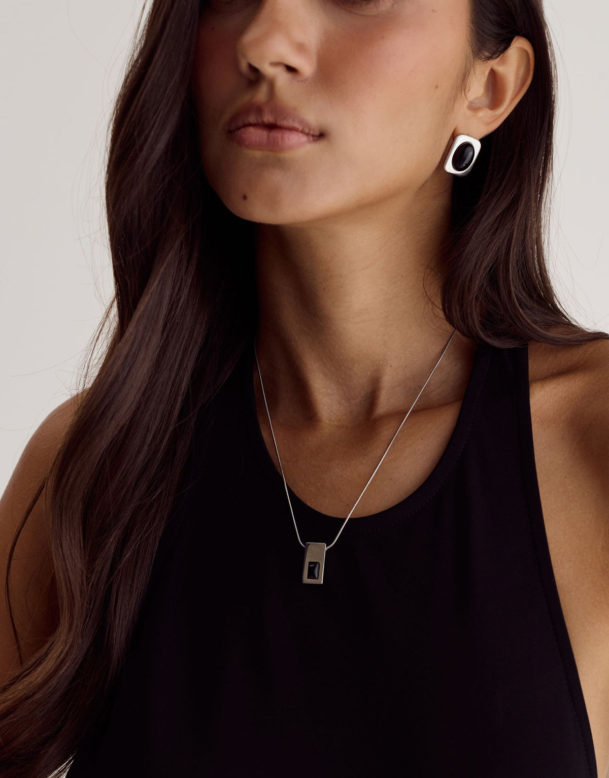 Etta Necklace | Silver