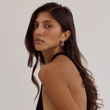 Hailey Huggie Earrings | Silver