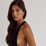 Hailey Huggie Earrings | Silver