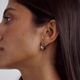 Maiya Huggie Earrings | Silver