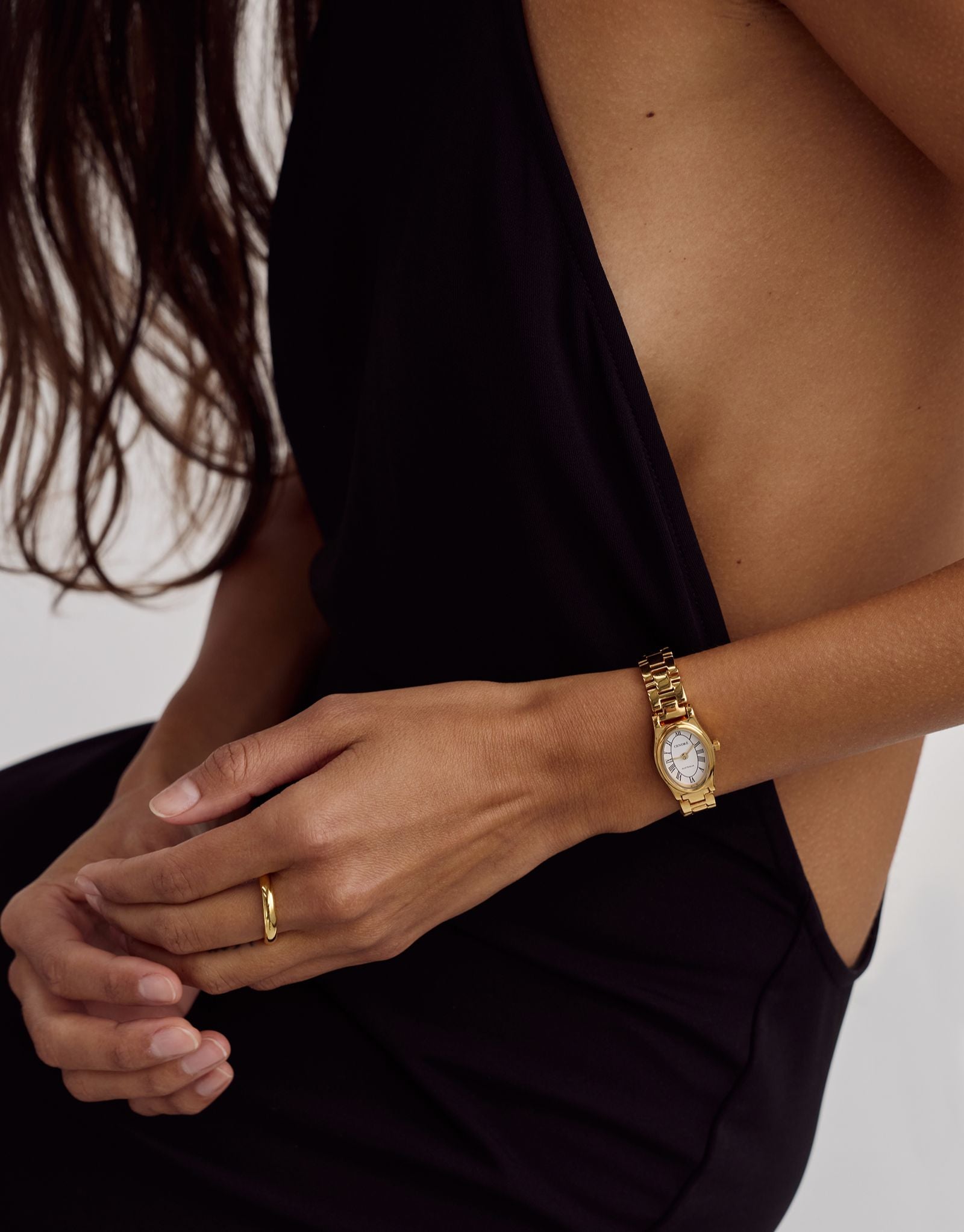 Emmeline Watch | White | 18K Gold – CENDRÉ