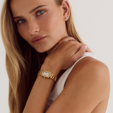 Mila Watch | White | 18K Gold