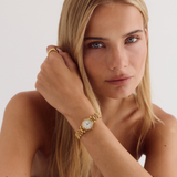 Isobel Watch | White | 18K Gold