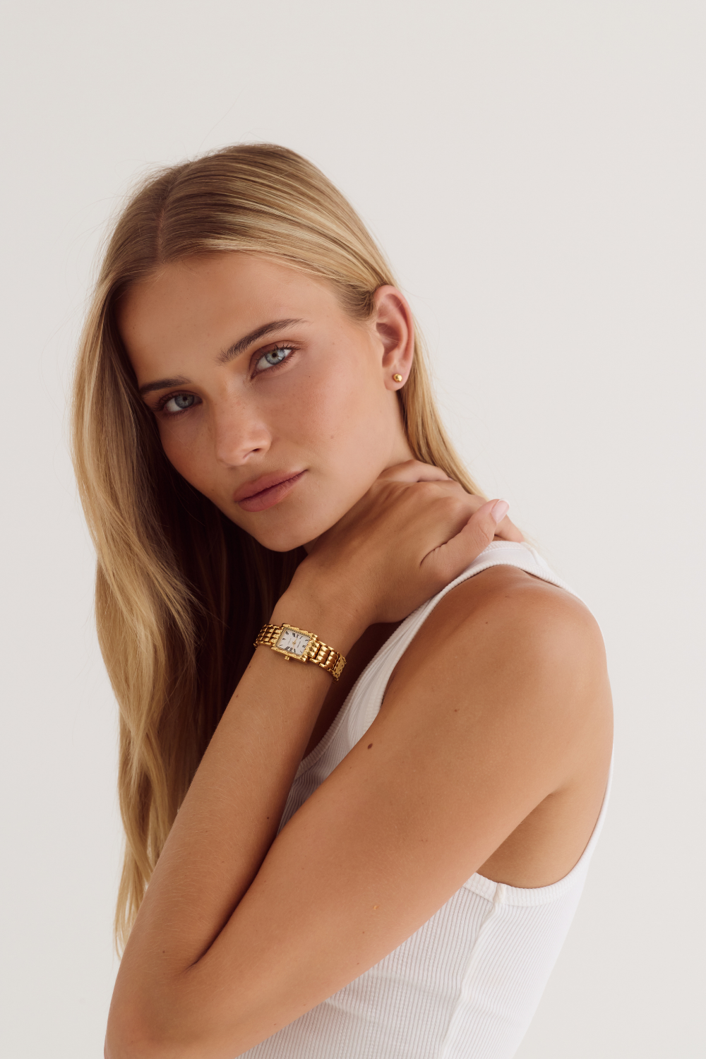 Mila Watch | White | 18K Gold