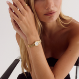 Isobel Watch | White | 18K Gold