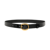 Bennet Belt | Black Crinkle | 18K Gold