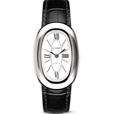 Bridgette Watch | Silver | Black Croc