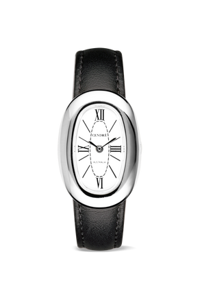 Bridgette Watch | Silver | Smooth Black