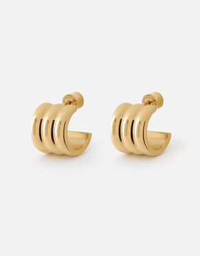 Liv Hoops Earrings | 14K Gold