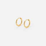 Rhi Huggie Sleeper Earrings | 18K Gold