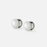 Odilla Huggie Earrings | Silver