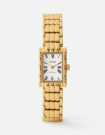 Mila Watch | White | 18K Gold | CENDRÉ