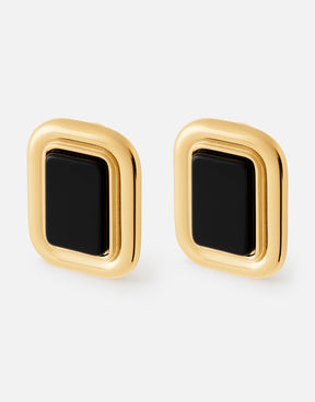 Margaux Onyx Earrings | Black