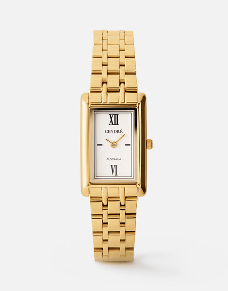 CENDRE 18kゴールドプレート スクエア 腕時計 CENDRÉ Kelly Watch Gold | 18k Gold Plated Watches