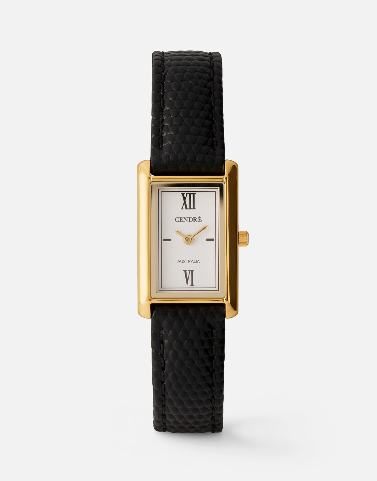 Kelly Watch | White | Black Python