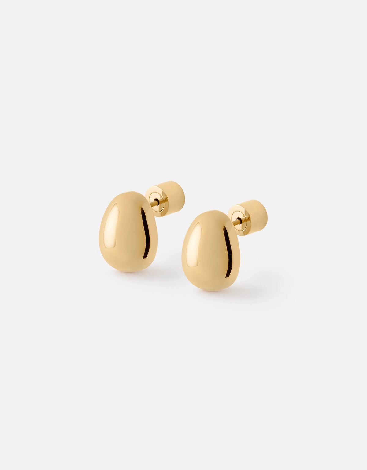Bean Earrings | 14K Gold