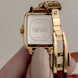 Ava Watch | White | 18K Gold