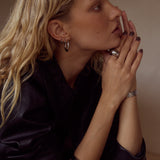 Rhi Huggie Sleeper Earrings | Silver