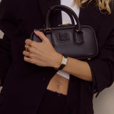 Kelly Watch | White | Black Python
