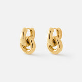 Hailey Huggie Earrings | 18K Gold