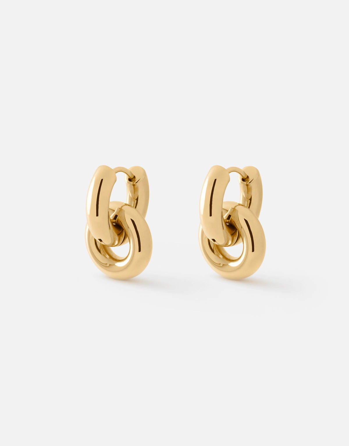 Hailey Huggie Earrings | 14K Gold
