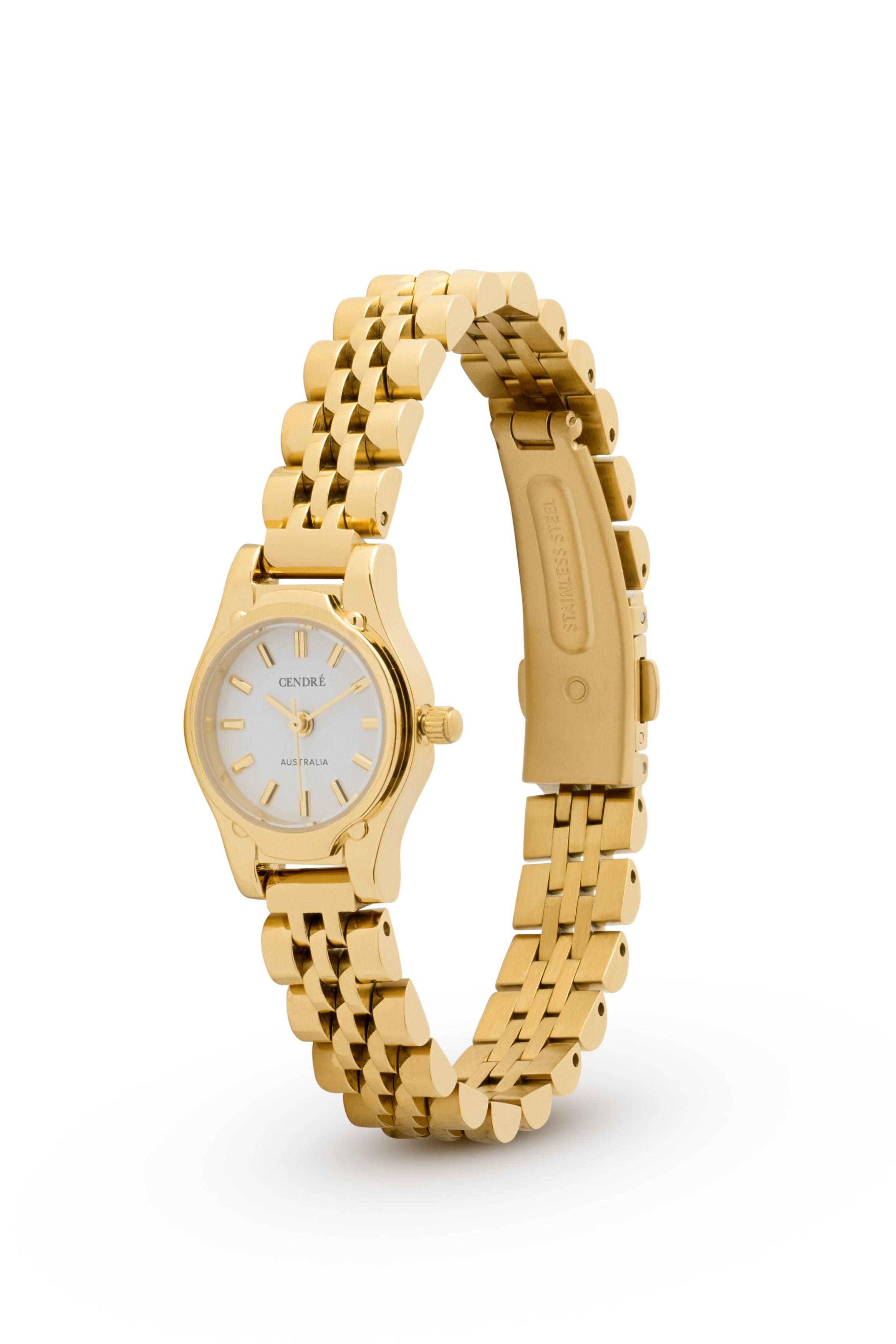 Isobel Watch | White | 18K Gold – CENDRÉ