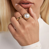 Rue Cler Pearl Ring | 18K Gold