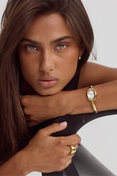 Kate Watch | White | 14k Gold – CENDRÉ