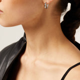 Rosie Huggie Hoop Earrings | Silver